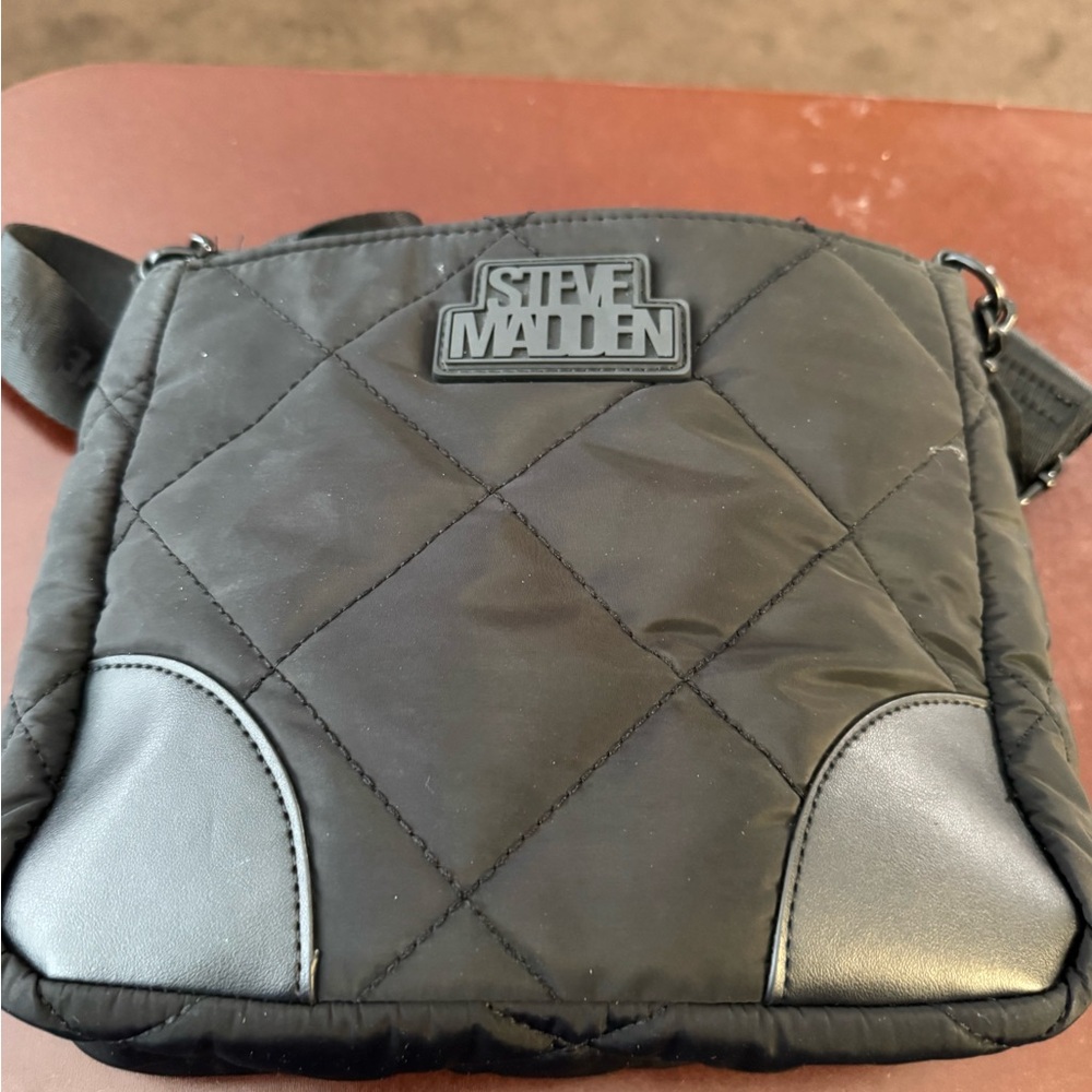 Steve Madden Black Quilted HandBag